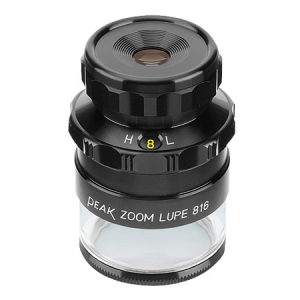 Lupa c/ ampliação 8x/16x c/ escala graduada